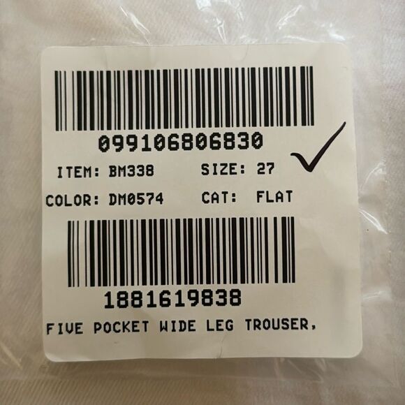 J Crew Wide-leg denim trouser in white Womens Size 27 - Picture 6 of 12